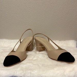 Marc Fisher heels! Size 8.5M! Black & Tan! In great condition!